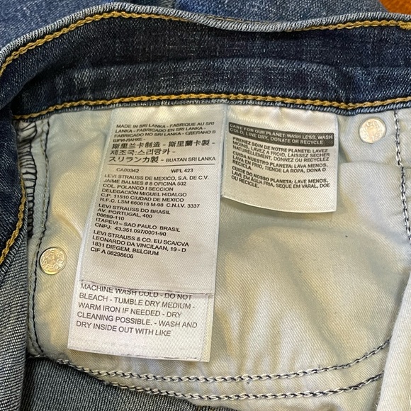 Levi's 311 Shaping Skinny Denim Jean Pants Size 28 - Picture 12 of 14